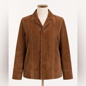 Vintage Wilsons Leather M Julian Brown Suede Button Jacket Coat M